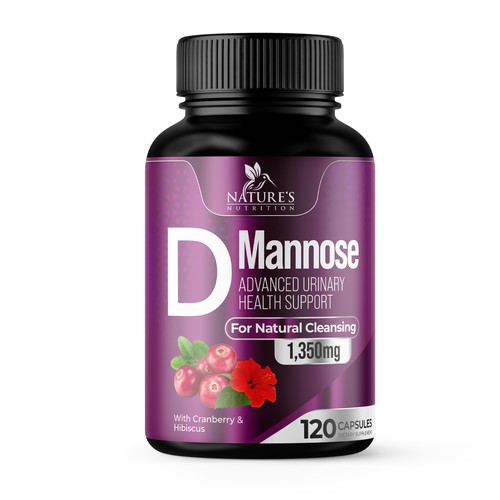 Colorful D-Mannose Design Needed for Nature's Nutrition Design by UnderTheSea™