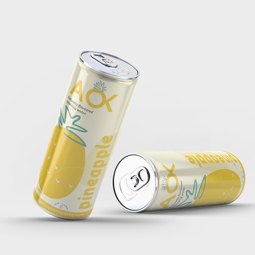 Flavoured sparkling water packaging design Design by Moi_Designers