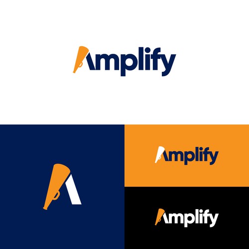 Amplify Logo Design by Khumairart