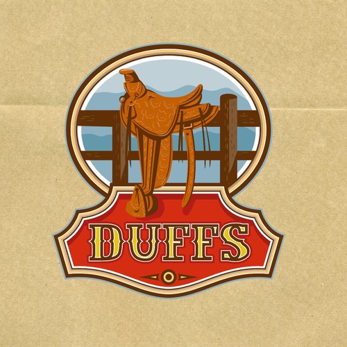 Find your inner cowboy and create an authentic western logo for Duffs Leathercare products. Design by patrimonio