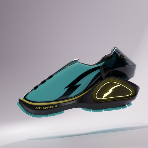 Futuristic 3d shoe for fitness company 3D contest 99designs