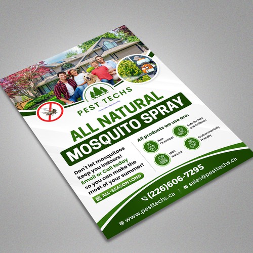 Eco friendly mosquito pest control Design by Artist@Joy Dey