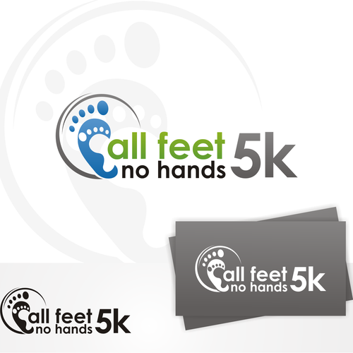 Create the next logo for All Feet, No Hands 5k Design by tasa