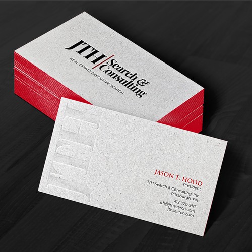 Business Card Design for Executive Search Firm Design by chandrayaan.creative