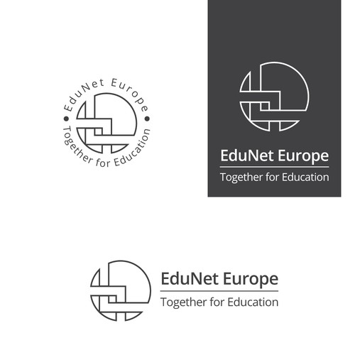 Logo for Education Network: minimalist elements forming a network Design by I_Isnaini