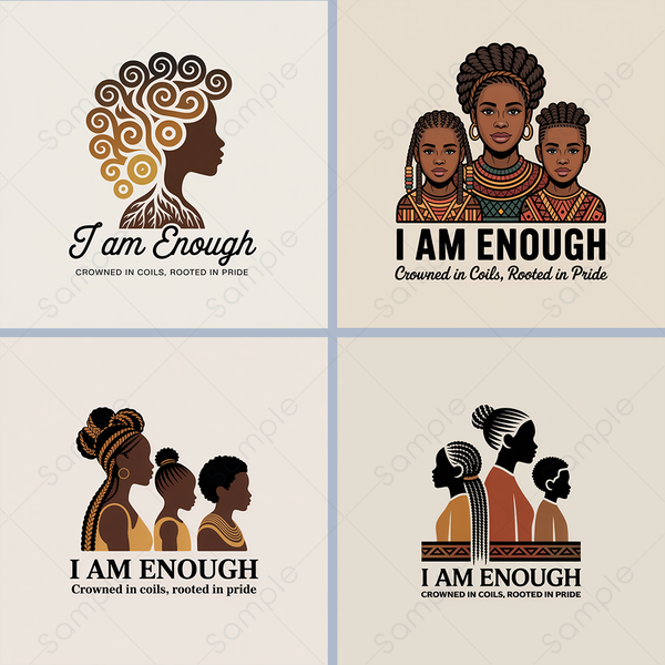 I Am Enough by Sheril St.Rose - 'Crowned in Coils, Rooted in Pride'