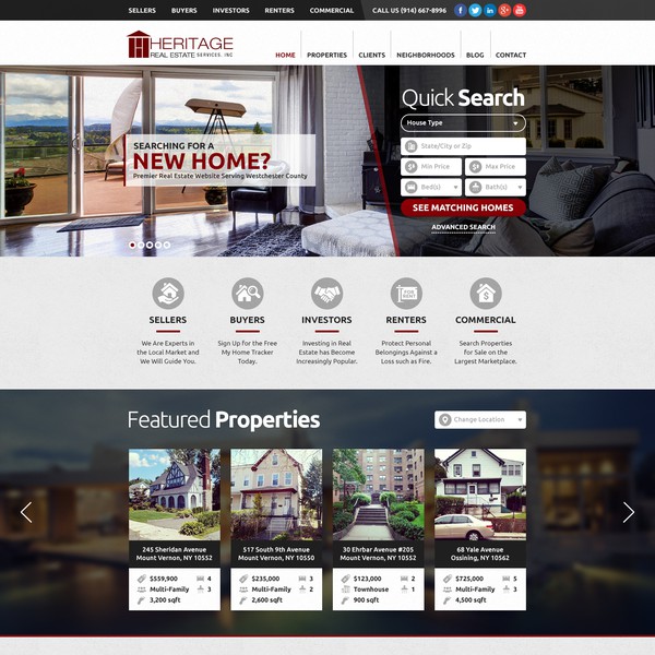 Design by r u n e titled "Heritage Real Estate"