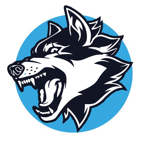 I want a creative and unique Wolf logo for a gaming YouTube channel Diseño de Tito Piccolo