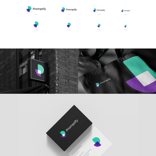 Modern, Simple and Sleek Logo for Promptify.com Design by VisibleGravity™