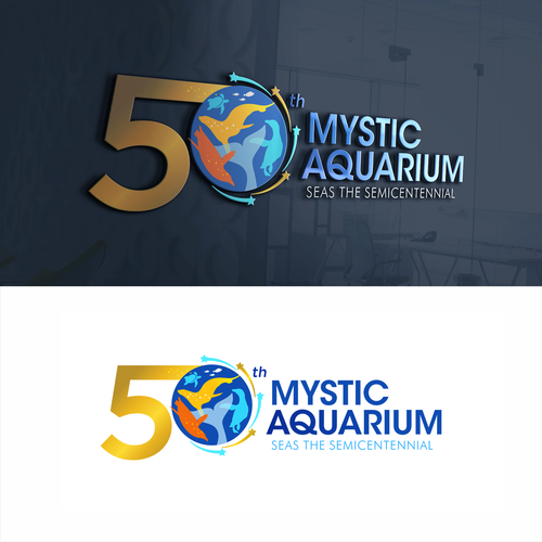 Mystic Aquarium Needs Special logo for 50th Year Anniversary デザイン by Grad™