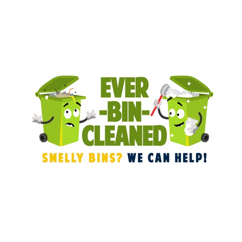 Trash bin cleaning business logo Design by Normans