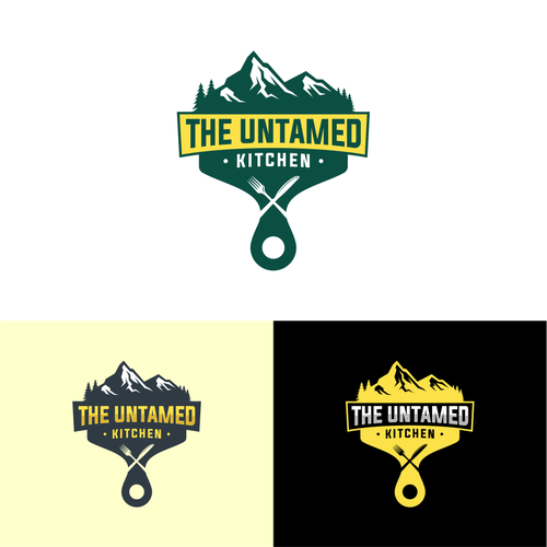 THE UNTAMED KITCHEN - WILD FOOD LOGO | Logo design contest