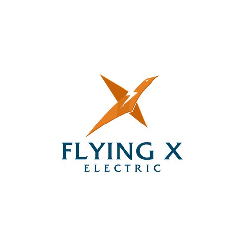 Flying X Electric Logo Design by arkum