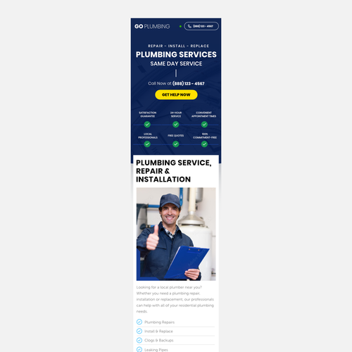 Design a Streamlined Landing Page For Home Services Lead Generation-ontwerp door APRI.WD