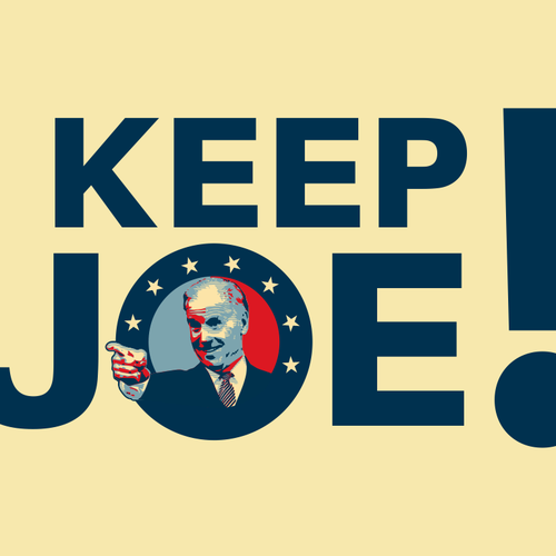 Download Mock "KEEP JOE!" Biden VP Recruitment Campaign Logo | Logo Design Wettbewerb