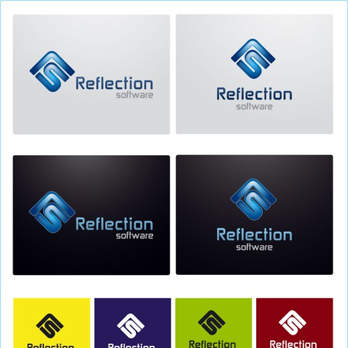 Reflection Software Logo Contest Design by mat3us