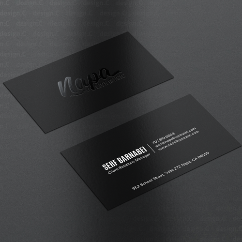 Music deals business cards