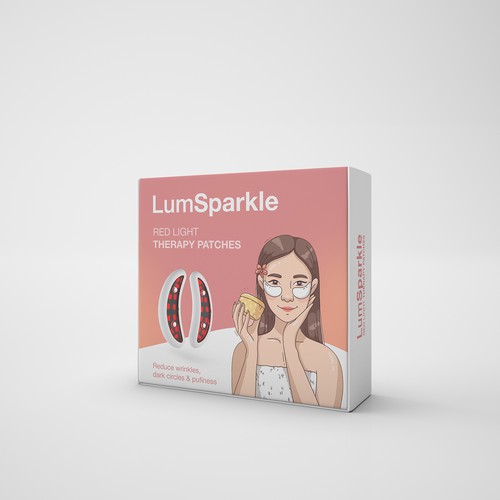 Designs | Red Light Therapy Eye Patches - Product Box | Product ...