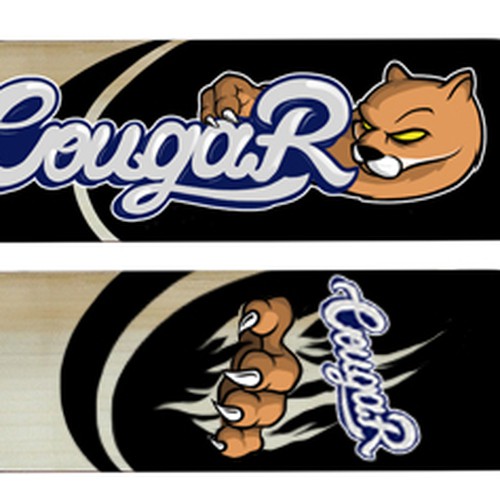 Design a Cricket Bat label for Cougar Cricket Diseño de Citizen
