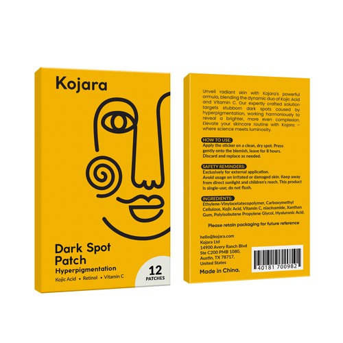 DARK SPOT PATCH PACKAGING Design by Rajith Shantha
