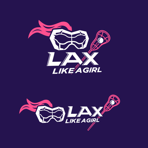 A classic yet fun logo for the fearless, confident, sporty, fun female lacrosse player Design by ies