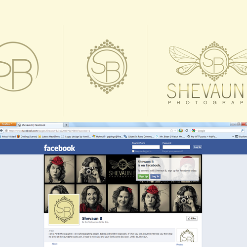 Shevaun B Photography needs an elegant logo solution. Diseño de ceecamp