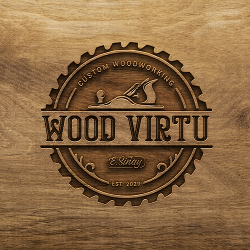 design a custom modern woodworking logo Design réalisé par >>Jelena<<