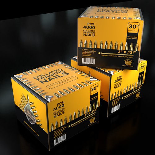 Dare to Impress: Design a Modern and Sleek Nail Box Packaging Design by ANGEL PackLab