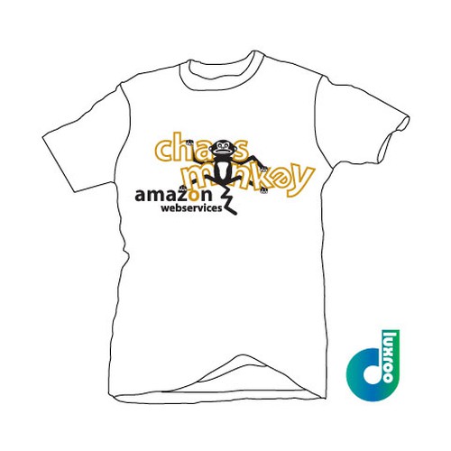 Design di Design the Chaos Monkey T-Shirt di luxroo