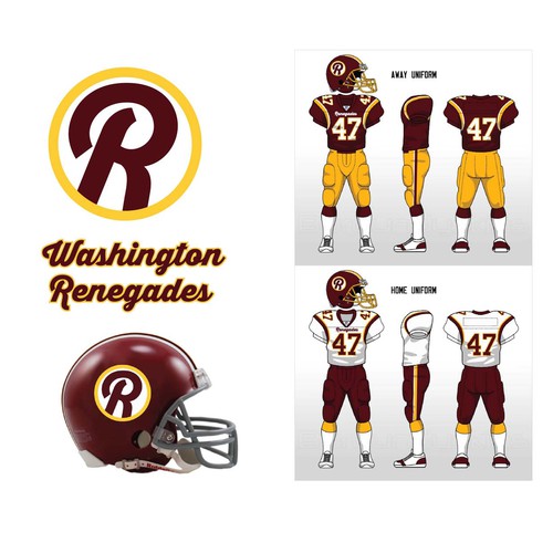 Community Contest: Rebrand the Washington Redskins  Design by BEC Design