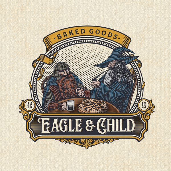 Diseño de Angel.es titulado "Eagle & Child "