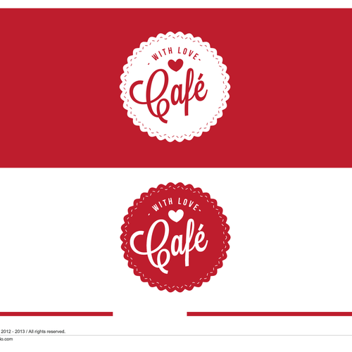 Logo for With Love Café Design by SAOStudio