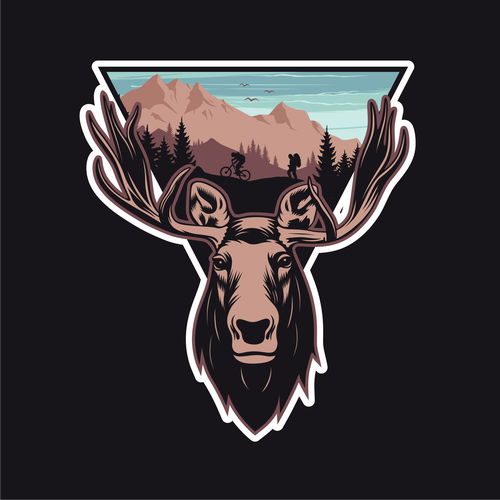 Marty Moose Sticker Design by Punisher!!!