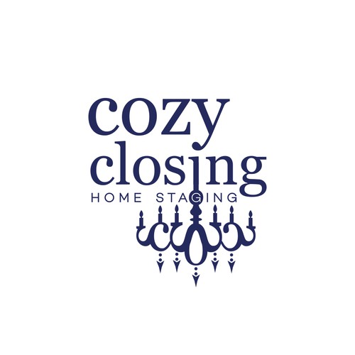 "Cozy Closing Home Staging Unique Logo" Design by Pixelsoldier