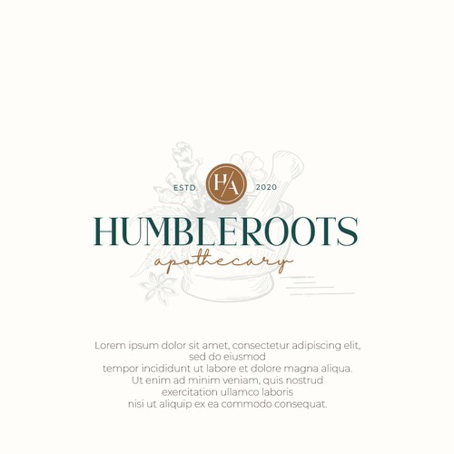 Design a plant-based, health and wellness logo for a new, innovative herbal apothecary. Diseño de Friendly Label