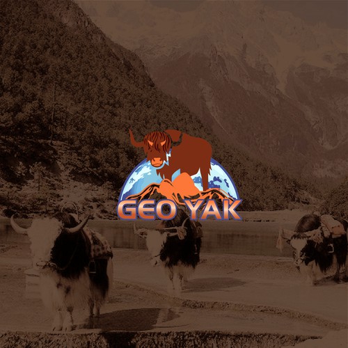 Yak-based logo for tech startup providing geospatial products and services Design by multigraphicz™