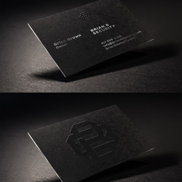 B Card Design For Brian B Security