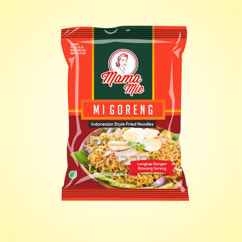 Create  an eyecatching label design for Mama Mie Instant Noodles Diseño de nedzvolution