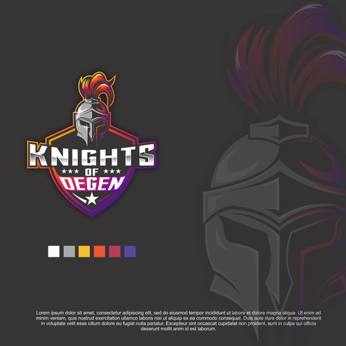 "Knights of Degen" Logo and Branding Design by Adiwinata