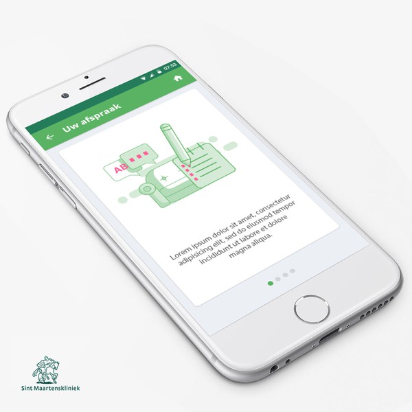 Design by Oreg D titled "Subtle Illustraton for Medical App"