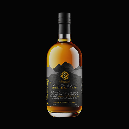 Striking and super premium whisky label design Design by Chrispotterdesign