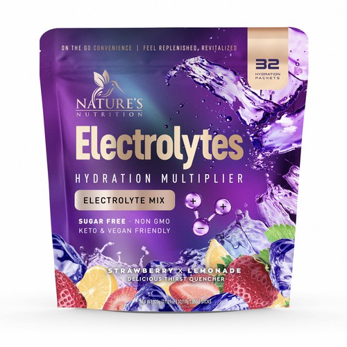 Refreshing Hydration Electrolytes Design Needed for Nature's Nutrition Design by a x i o m a ™