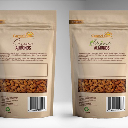 Dried Fruits and Nuts in Pouch Design por Wanaa