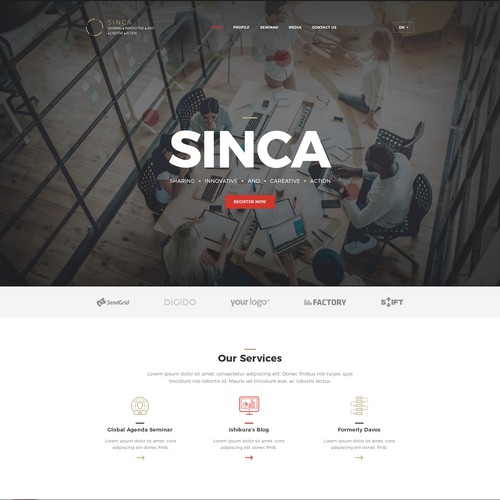 Gewinner des Wettbewerbs „To create new service web-design(for Word Press)“ in der Kategorie Webseiten-Design