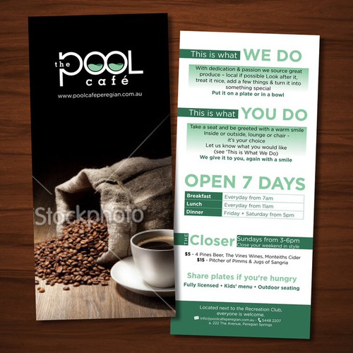 The Pool Cafe, help launch this business Design by abunimah