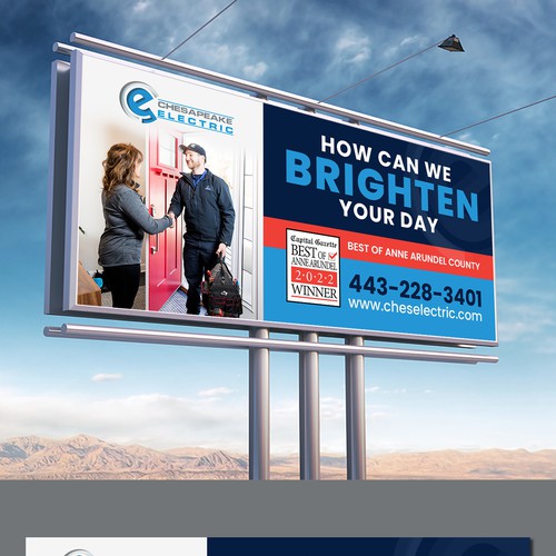 Chesapeake Electric Billboard Design by Creative AAA