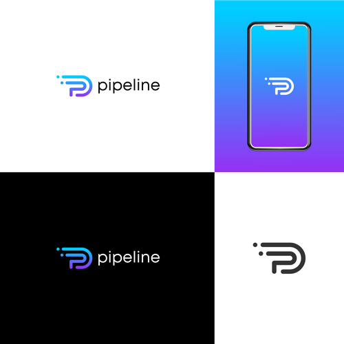 Diseño de Design a cool, sleek, tech-oriented logo for Pipeline de master.piece