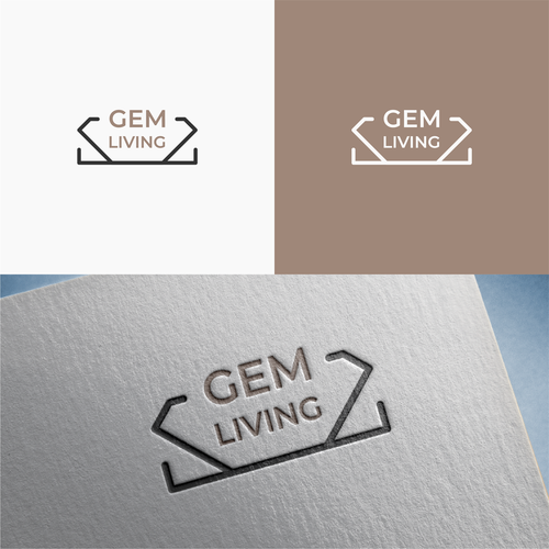 Geometrical, minimalist, modern brand design for Gem Living Design by SM ⭐⭐⭐⭐⭐