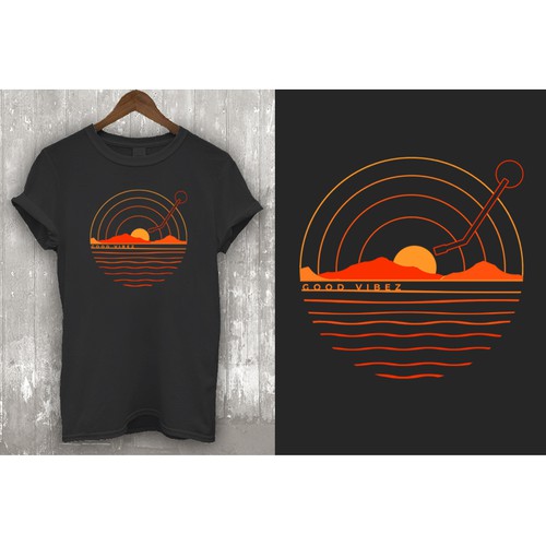 "Earthy/nature Good Vibez merch design for a music festival production company" winning Merchandise by Tebesaya*