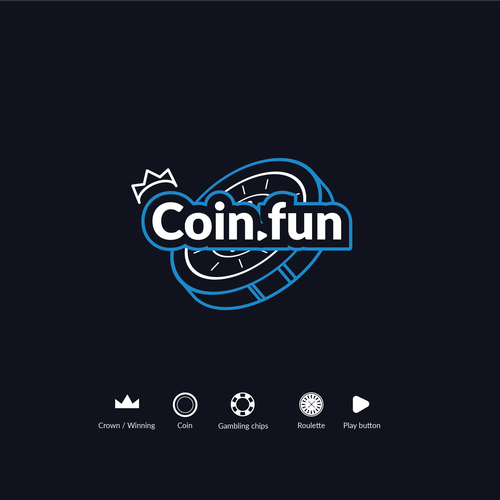 Coin.fun – Crypto Casino/Gambling Logo Design by Dadisigner